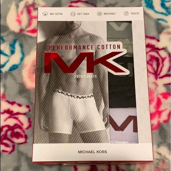 Michael Kors Performance Cotton 3 Boxer Briefs - Picture 5 of 8